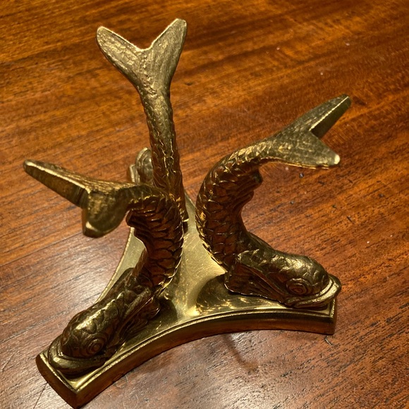 Vintage gold nautical decor